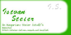 istvan steier business card